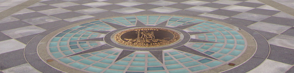A close-up of the Virginia Seal from the Virginia State Capitol Building by Skip Plitt - C'ville Photography