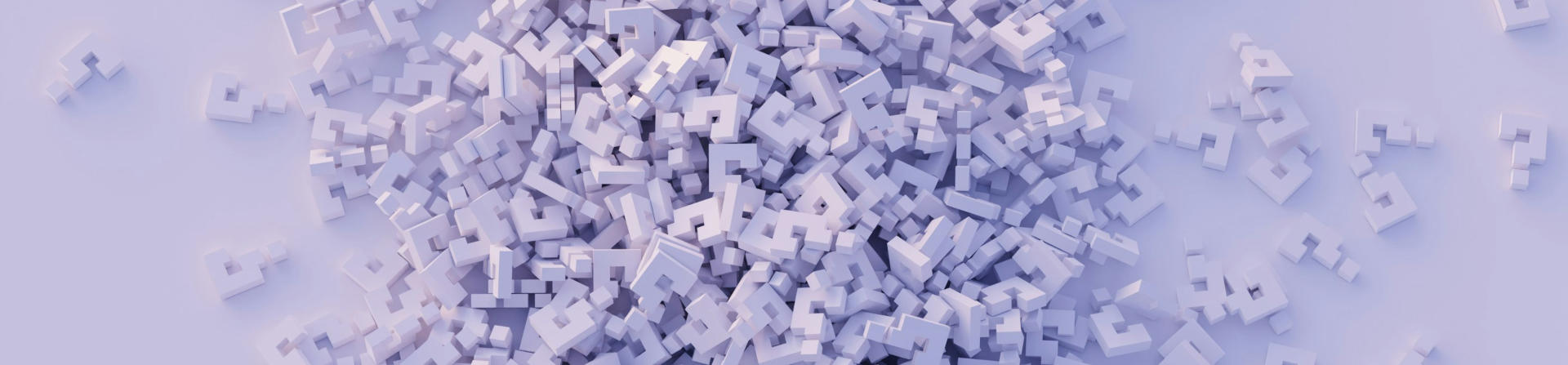a pile of small white exclamation points on a white surface by Vadim Bogulov