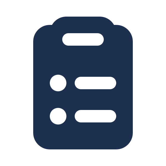 Icon of a clipboard